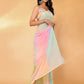 Janasya Multicolor Georgette Ombre Printed Saree | Swadesiicart