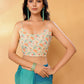 Janasya Multicolor Georgette Ombre Printed Saree | Swadesiicart