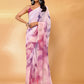Janasya Multicolor Georgette Ombre Printed Saree | Swadesiicart