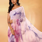 Janasya Multicolor Georgette Ombre Printed Saree | Swadesiicart
