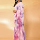 Janasya Multicolor Georgette Ombre Printed Saree | Swadesiicart