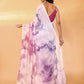 Janasya Multicolor Georgette Ombre Printed Saree | Swadesiicart
