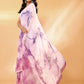 Janasya Multicolor Georgette Ombre Printed Saree | Swadesiicart