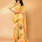Janasya Multicolor Georgette Abstract Printed Saree | Swadesiicart