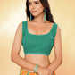 Janasya Orange Georgette Leheriya Printed Saree | Swadesiicart