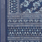 Janasya Navy Blue Cotton Linen Floral Printed Saree | Swadesiicart