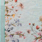 Janasya Sea Green Cotton Linen Floral Printed Saree | Swadesiicart