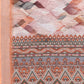 Janasya Peach Cotton Linen Abstract Printed Saree | Swadesiicart