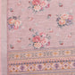 Janasya Mauve Cotton Linen Floral Printed Saree | Swadesiicart