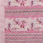 Janasya Pink Cotton Linen Floral Printed Saree | Swadesiicart