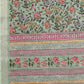 Janasya Sage Green Cotton Linen Floral Printed Saree | Swadesiicart