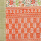 Janasya Light Green Cotton Linen Floral Printed Saree | Swadesiicart