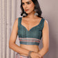 Janasya Orange Cotton Linen Block Print Printed Saree | Swadesiicart