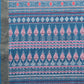 Janasya Pink & Blue Chanderi Silk Geometric Printed Saree | Swadesiicart