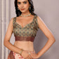Janasya Peach Chanderi Silk Floral Printed Saree | Swadesiicart
