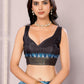 Janasya Blue Chanderi Silk Ikkat Printed Saree | Swadesiicart