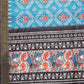 Janasya Blue Chanderi Silk Ikkat Printed Saree | Swadesiicart