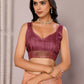 Janasya Beige Chanderi Silk Floral Printed Saree | Swadesiicart