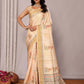 Janasya Beige Chanderi Silk Paisley Printed Saree | Swadesiicart