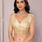 Janasya Beige Chanderi Silk Paisley Printed Saree | Swadesiicart