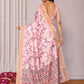 Janasya Light Pink Chanderi Silk Floral Printed Saree | Swadesiicart