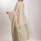 Janasya Beige Silk Blend Ikkat Jacquard Saree | Swadesiicart