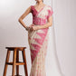 Janasya Beige Silk Blend Ikkat Jacquard Saree | Swadesiicart
