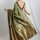 Janasya Green Silk Blend Ethnic Motifs Jacquard Saree | Swadesiicart