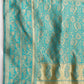 Janasya Purple Silk Blend Floral Jacquard Saree | Swadesiicart