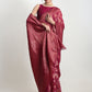 Janasya Magenta Silk Blend Floral Jacquard Saree | Swadesiicart