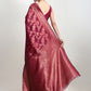Janasya Magenta Silk Blend Floral Jacquard Saree | Swadesiicart