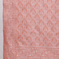 Janasya Peach Silk Blend Floral Jacquard Saree | Swadesiicart