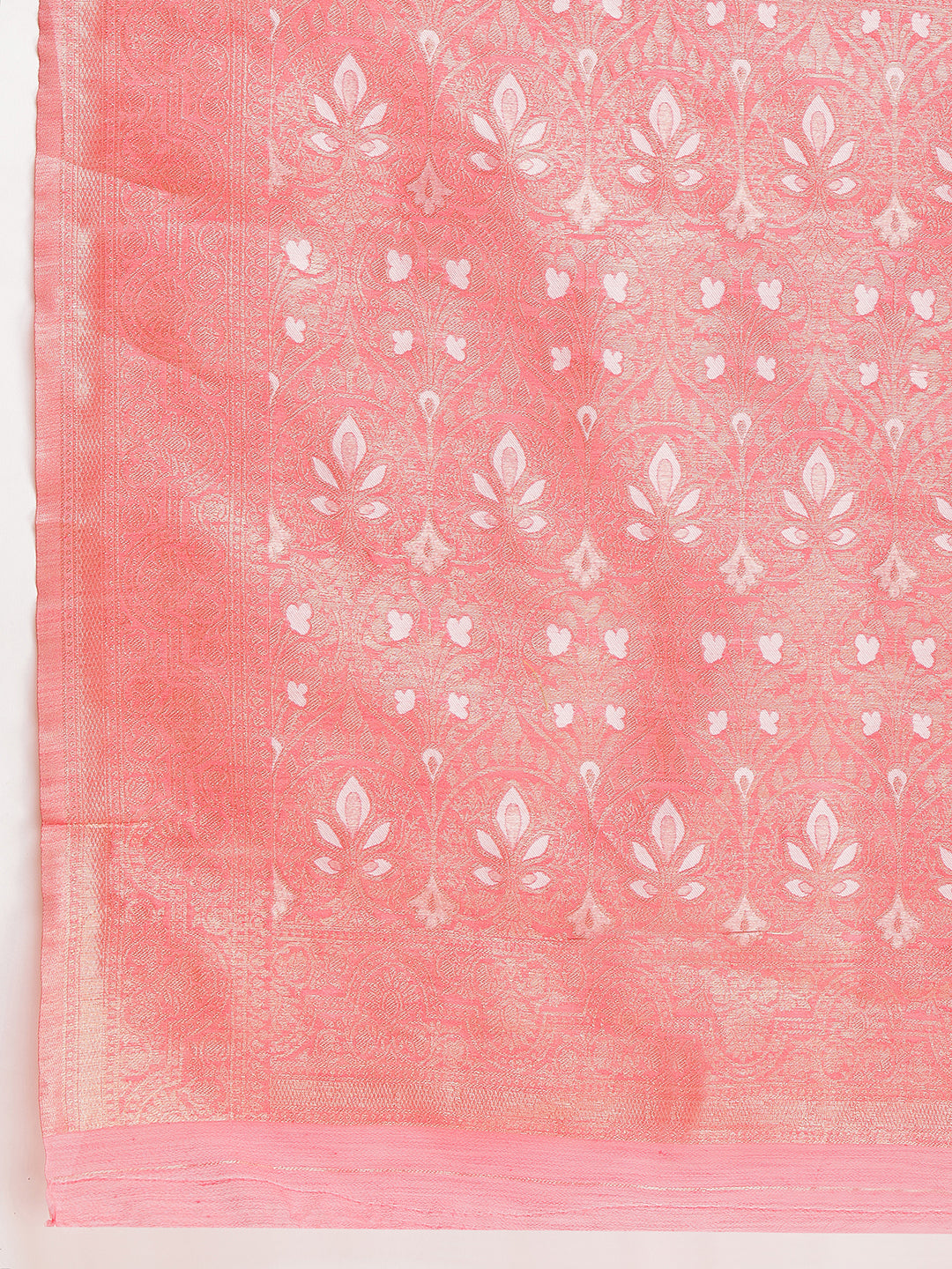 Janasya Navy Blue Silk Blend Geometric Jacquard Saree | Swadesiicart