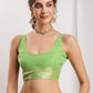 Janasya Green Silk Blend Geometric Jacquard Saree | Swadesiicart