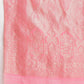 Janasya Peach Silk Blend Geometric Jacquard Saree | Swadesiicart