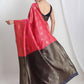 Janasya Pink Silk Blend Ethnic Motifs Jacquard Saree | Swadesiicart