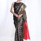 Janasya Navy Blue Silk Blend Ethnic Motifs Jacquard Saree | Swadesiicart