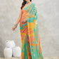 Janasya Multicolor Georgette Floral Printed Saree | Swadesiicart