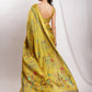 Janasya Green Silk Blend Ethnic Motifs Printed Saree | Swadesiicart