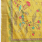 Janasya Green Silk Blend Ethnic Motifs Printed Saree | Swadesiicart