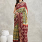 Janasya Yellow Silk Blend Ethnic Motifs Printed Saree | Swadesiicart