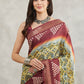 Janasya Yellow Silk Blend Ethnic Motifs Printed Saree | Swadesiicart