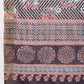 Janasya Multicolor Silk Blend Chevron Printed Saree | Swadesiicart