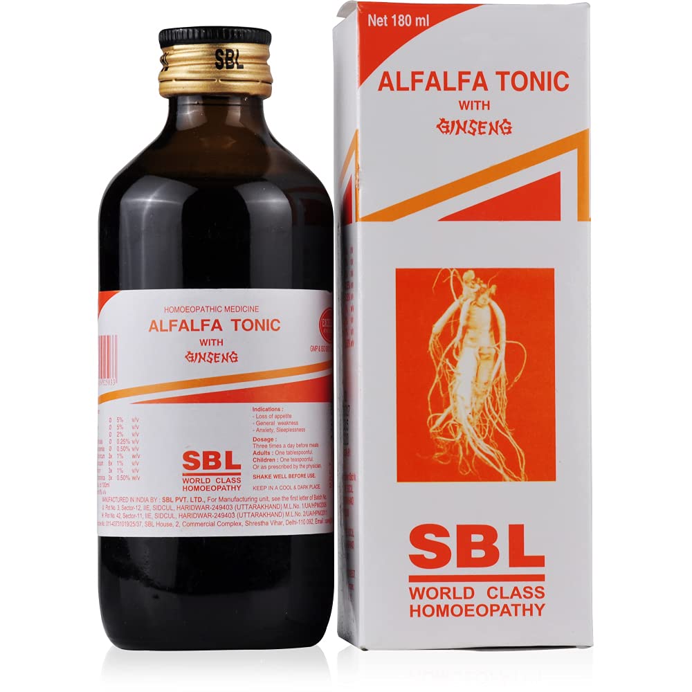 SBL Homeopathy Alfalfa Tonic with Ginseng - Swadesiicart