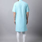 Even Apparels Black Pure Cotton Men's Kurta With Band Collar | Swadesiicart