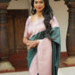 NOZ2TOZ Women Banarasi Silk Woven Saree With Blouse Piece - Teal | Swadesiicart