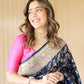 NOZ2TOZ Women Banarasi Silk Woven Saree With Blouse Piece - Blue | Swadesiicart