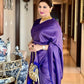 NOZ2TOZ Women Banarasi Silk Woven Saree With Blouse Piece - Blue | Swadesiicart