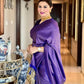 NOZ2TOZ Women Banarasi Silk Woven Saree With Blouse Piece - Blue | Swadesiicart