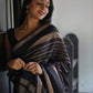 NOZ2TOZ Women Banarasi Silk Woven Saree With Blouse Piece - Black | Swadesiicart